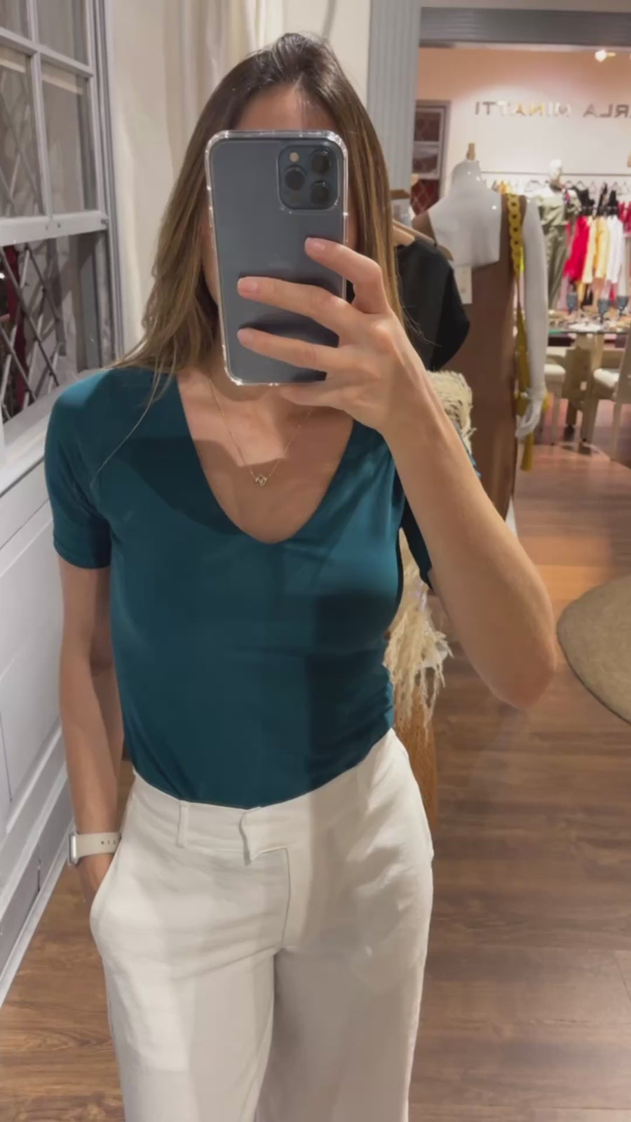 Top Mia - Verde Esmeralda